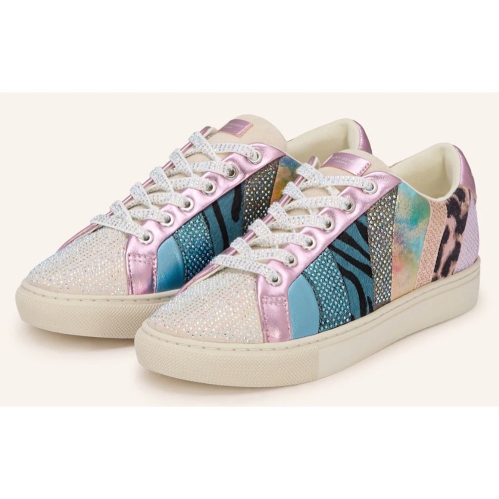 Kurt Geiger London Lane wave Mixed Print Crystal
sneakers NWT